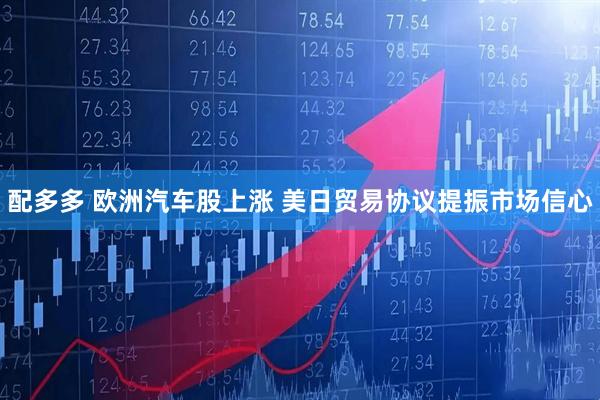 配多多 欧洲汽车股上涨 美日贸易协议提振市场信心